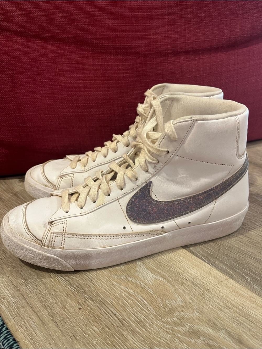 Nike Blazer mid women’s 10 purple glitter
